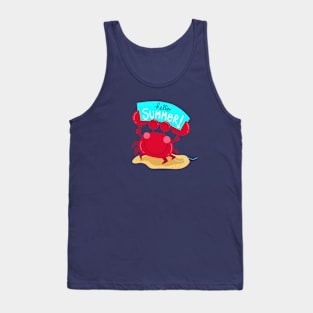 Hello summer crab Tank Top